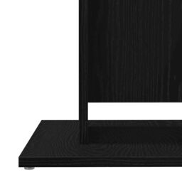 Berkfield Home Bistro Table Black Oak 60x60x75 cm Engineered Wood - Size: 60 x 60 x 75 cm - thumbnail 8