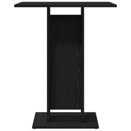 Berkfield Home Bistro Table Black Oak 60x60x75 cm Engineered Wood - Size: 60 x 60 x 75 cm - thumbnail 5