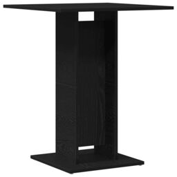 Berkfield Home Bistro Table Black Oak 60x60x75 cm Engineered Wood - Size: 60 x 60 x 75 cm - thumbnail 2
