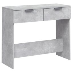 Berkfield Home Console Table Concrete Grey 90x36x75 cm Engineered Wood - Size: 90 x 36 x 75 cm - thumbnail 2