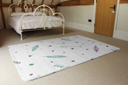 Benjamin Tate Design Cute Cartoon Feathers & Arrows In Boho Style Rug in Natural - Size: Large - thumbnail 3
