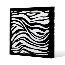 Benjamin Tate Design Zebra Print (Canvas Print) / 61 x 61 x 4cm in Natural - Size: 61 x 61 x 4 cm - thumbnail 1