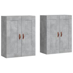 Berkfield Home Wall Mounted Cabinets 2 pcs Concrete Grey Engineered Wood - thumbnail 3