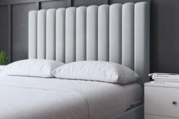 DS Living Evangaline Silver Panel Bed with Headboard - Size: King - thumbnail 3