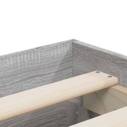 Berkfield Home Bed Frame w/Drawers Frame Grey Sonoma 150x200 cm King Size - thumbnail 9