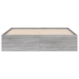 Berkfield Home Bed Frame w/Drawers Frame Grey Sonoma 150x200 cm King Size - thumbnail 6