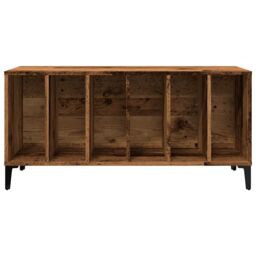 Berkfield Home Record Cabinet Old Wood 100x38x48 cm Engineered Wood in Brown - Size: 100 x 38 x 48 cm - thumbnail 4