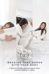 Snuggledown 1 Pack Retreat V Shape Firm Support Pregnancy Pillow in White - thumbnail 5