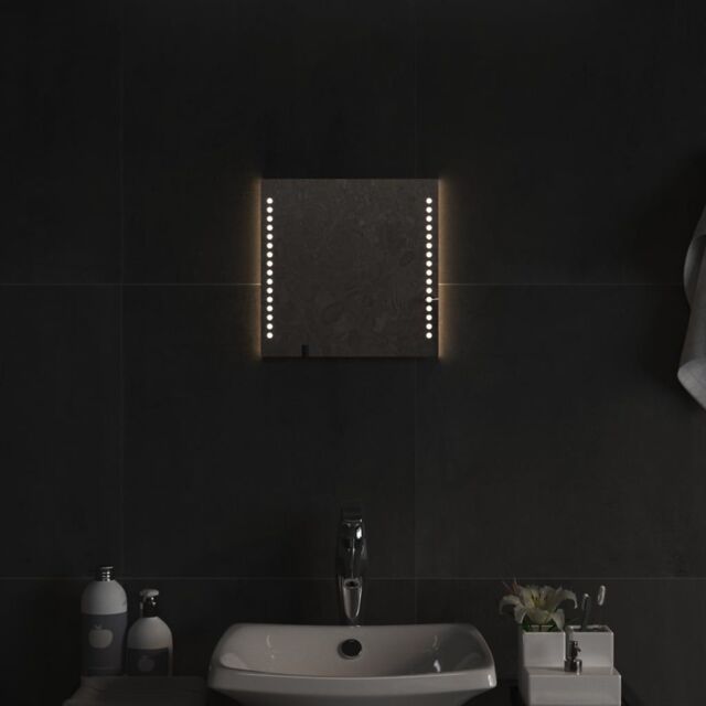 Berkfield Home LED Bathroom Mirror 30x30 cm in Clear - image 1