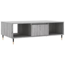 Berkfield Home Coffee Table Grey Sonoma 104x60x35 cm Engineered Wood - Size: 104 x 60 x 35 cm - thumbnail 1