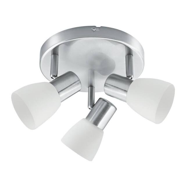 Netlighting SPOT 3 Light Adjustable Spotlight Clusters Nickel 21x13cm in Grey - Size: 21x13 cm