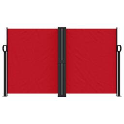 Berkfield Home Retractable Side Awning Red 140x600 cm - thumbnail 1