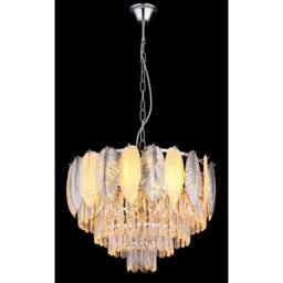 Netlighting Dalton Pendant Ceiling Light Chrome 9x E14 in Grey - thumbnail 4