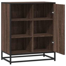 Berkfield Home Sideboard Brown Oak 62x35x76 cm Engineered Wood - Size: 62 x 35 x 76 cm - thumbnail 7