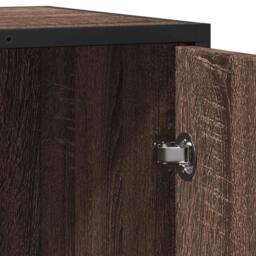Berkfield Home Sideboard Brown Oak 62x35x76 cm Engineered Wood - Size: 62 x 35 x 76 cm - thumbnail 9