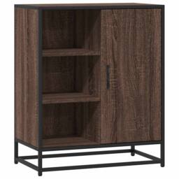 Berkfield Home Sideboard Brown Oak 62x35x76 cm Engineered Wood - Size: 62 x 35 x 76 cm - thumbnail 3