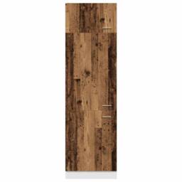 Berkfield Home Refrigerator Cabinet Lyon Old Wood 60x57x207 cm Engineered Wood in Brown - Size: 60 x 57 x 207 cm - thumbnail 6