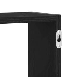 Berkfield Home Wall Shelf Black Oak 129x18x42 cm Engineered Wood - Size: 129 x 18 x 42 cm - thumbnail 9