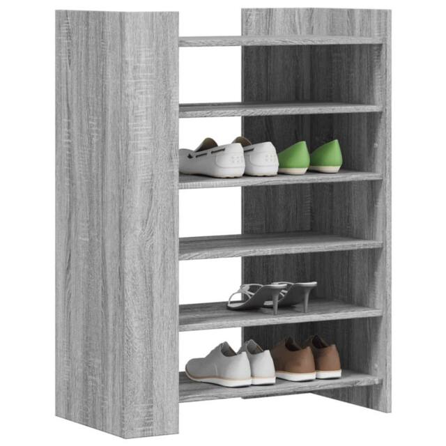 Berkfield Home Shoe Cabinet Grey Sonoma 74.5x37.5x100 cm Engineered Wood - image 1