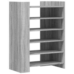 Berkfield Home Shoe Cabinet Grey Sonoma 74.5x37.5x100 cm Engineered Wood - thumbnail 3