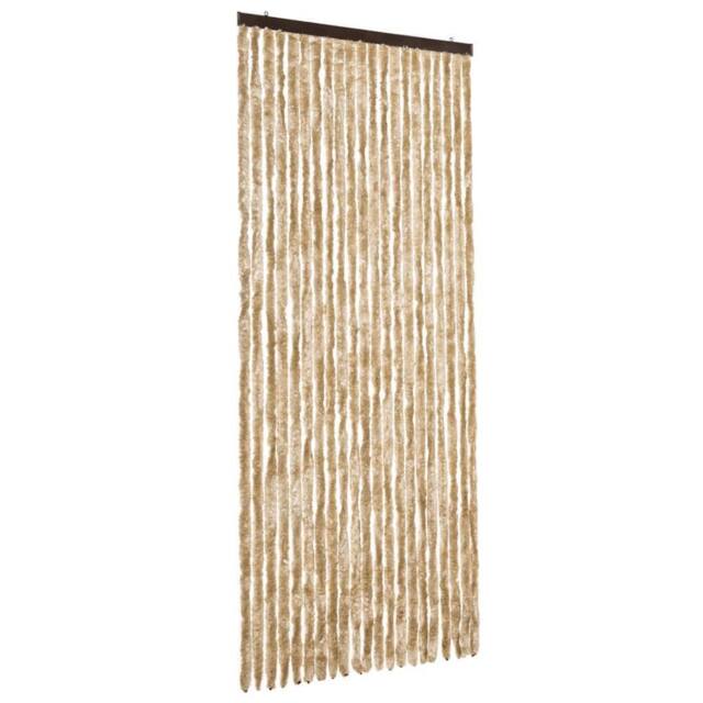 Berkfield Home Insect Curtain Beige 90x220 cm Chenille - image 1