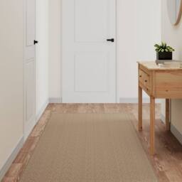 Berkfield Home Elegant Carpet Runner Sisal Look Sand 80x300 cm in Light Sand - Size: 100 cm diameter - thumbnail 2