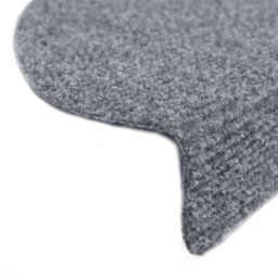 Berkfield Home 15 Self-adhesive Stair Mats Needle Punch 65x21x4 cm Light Grey - Size: Medium - thumbnail 6