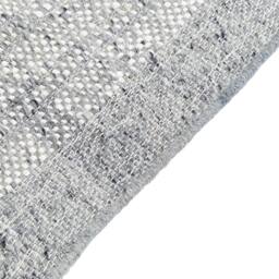 Wyld and Coco Grey and Off-White Wool Rug 80 x 150 cm Handwoven - Size: 80 cm x 150 cm - thumbnail 6