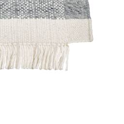 Wyld and Coco Grey and Off-White Wool Rug 80 x 150 cm Handwoven - Size: 80 cm x 150 cm - thumbnail 3