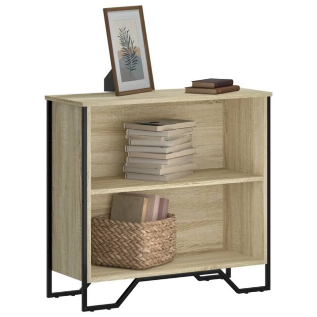 Berkfield Home Bookcase Sonoma Oak 80x31x74.5 cm Engineered Wood in Brown - image 1