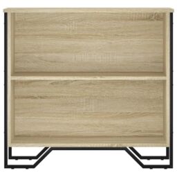 Berkfield Home Bookcase Sonoma Oak 80x31x74.5 cm Engineered Wood in Brown - thumbnail 4