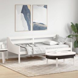 Berkfield Home Day Bed without Mattress White 80x200 cm Solid Wood Pine - thumbnail 1