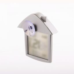 mysmartbuy Digital Window or Wall Thermometer - House Shaped Indoor Outdoor Temperature Meter with Digital Display in Celsius or Fahrenheit in Grey - thumbnail 4