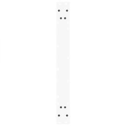 Berkfield Home Modern Dining Table Legs V-Shape 2 pcs White 90x(72-73.3) cm Steel - thumbnail 7