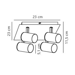 Nordlux Modern Indoor Rail White Metal GU10 Adjustable Head - Mains Powered, IP20 - thumbnail 2