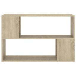 Berkfield Home Book Cabinet Sonoma Oak 100x24x63 cm Engineered Wood in Brown - Size: 100 x 24 x 63 cm - thumbnail 3