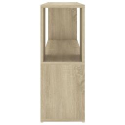 Berkfield Home Book Cabinet Sonoma Oak 100x24x63 cm Engineered Wood in Brown - Size: 100 x 24 x 63 cm - thumbnail 4
