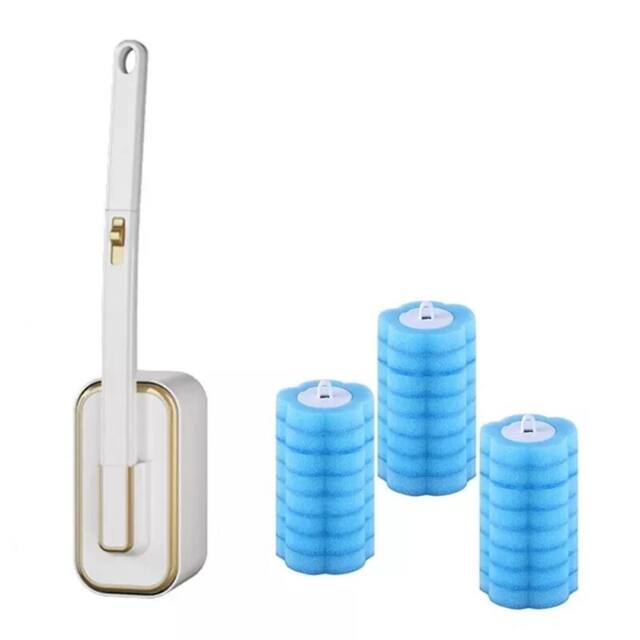 Nordara Disposable Toilet Brush with Refills in White - image 1