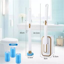 Nordara Disposable Toilet Brush with Refills in White - thumbnail 2