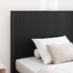 Berkfield Home Bed Frame with Storage & Headboard Black 75 x 190 cm - thumbnail 3