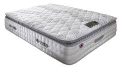 "Somnior Eleanor Plush Divan Bed Set with Pillowtop Mattress & 54"" Headboard in Black - Size: Super King" - thumbnail 2