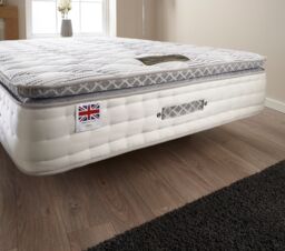 "Somnior Eleanor Plush Divan Bed Set with Pillowtop Mattress & 54"" Headboard in Black - Size: Super King" - thumbnail 9