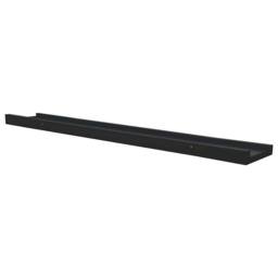 Berkfield Home Picture Frame Ledge Shelves 2 pcs Black 80x9x3 cm MDF - Size: 80 x 9 x 3 cm - thumbnail 6