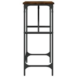 Berkfield Home Console Table Smoked Oak 100x32x75 cm Engineered Wood in Brown - Size: 100 x 32 x 75 cm - thumbnail 5