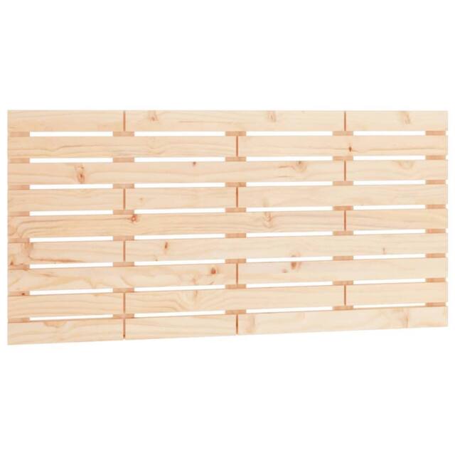 Berkfield Home Wall Headboard 156x3x63 cm Solid Wood Pine in Natural - Size: 156 x 3 x 63 cm - image 1