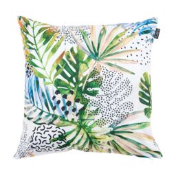 icon Indoor & Outdoor Waterproof Cushion, Palm & Aqua (4-Pack) - Size: 43 cm x 43 cm - thumbnail 2