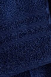 Catherine Lansfield 'Zero Twist' Cotton Bath Sheet Pair in Navy - thumbnail 2