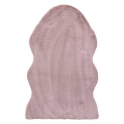 JVL Faux Fur Pelt Rug 60 x 90 cm - Soft Decorative Area Rug, Pink - thumbnail 2