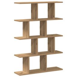 Berkfield Home Wall Cube Shelf 12 Compartments Artisian Oak Engineered Wood in Brown - thumbnail 2