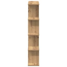 Berkfield Home Wall Cube Shelf 12 Compartments Artisian Oak Engineered Wood in Brown - thumbnail 5